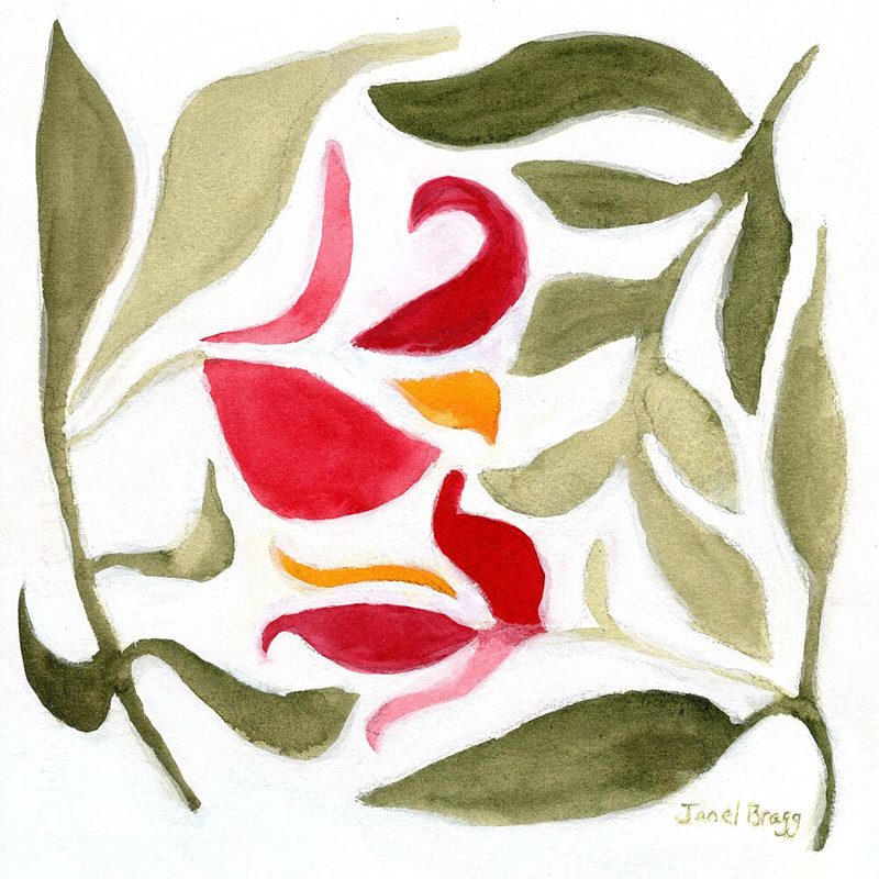 Abstract Watercolor Florals art print by Janel Bragg for $57.95 CAD