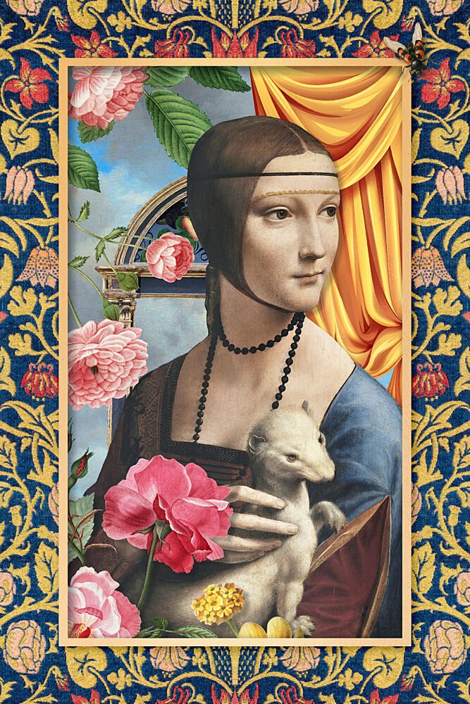 Elegant Lady with Ermine art print by Marja van den Hurk for $57.95 CAD
