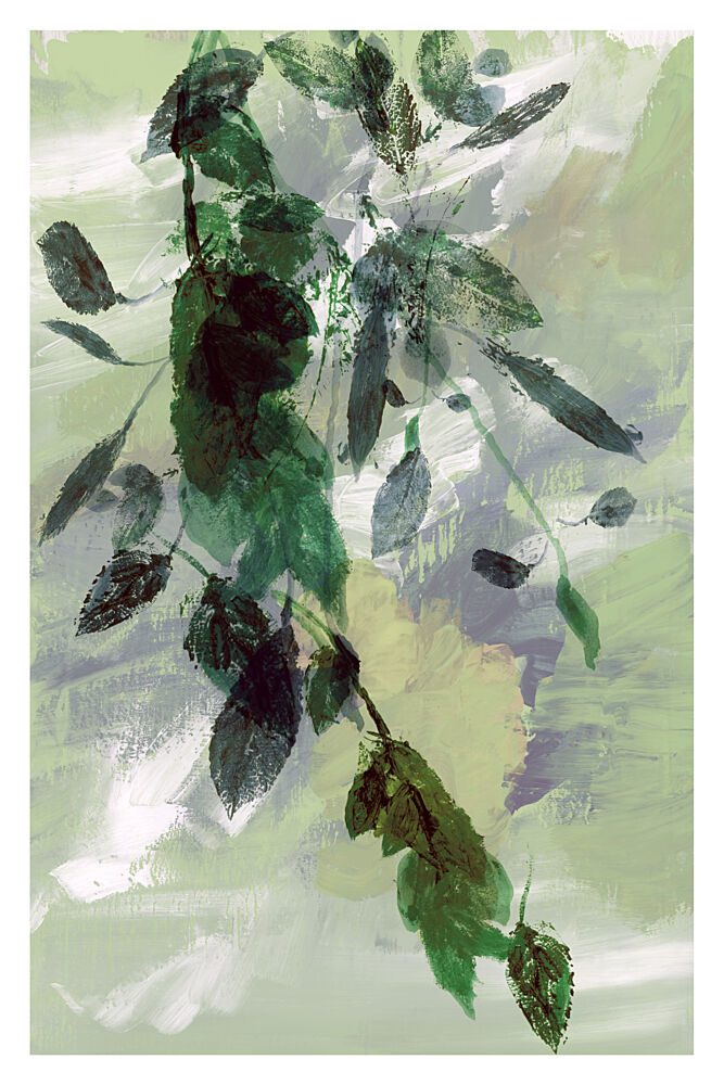 Flowing Greenery Abstract art print by Cartissi for $57.95 CAD