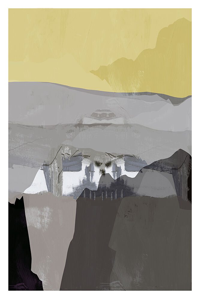 Yellow Sky Fortress art print by Cartissi for $57.95 CAD