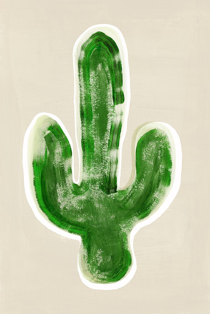 Boho Green Cactus art print by Casa Cartissi for $57.95 CAD