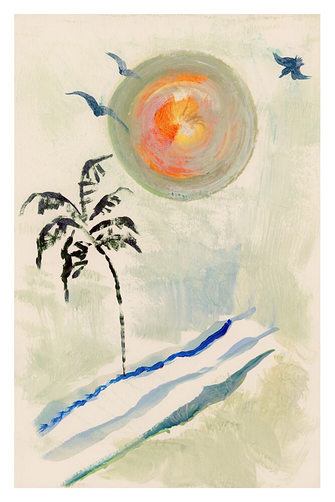 Tropical Sun Beach art print by Casa Cartissi for $57.95 CAD