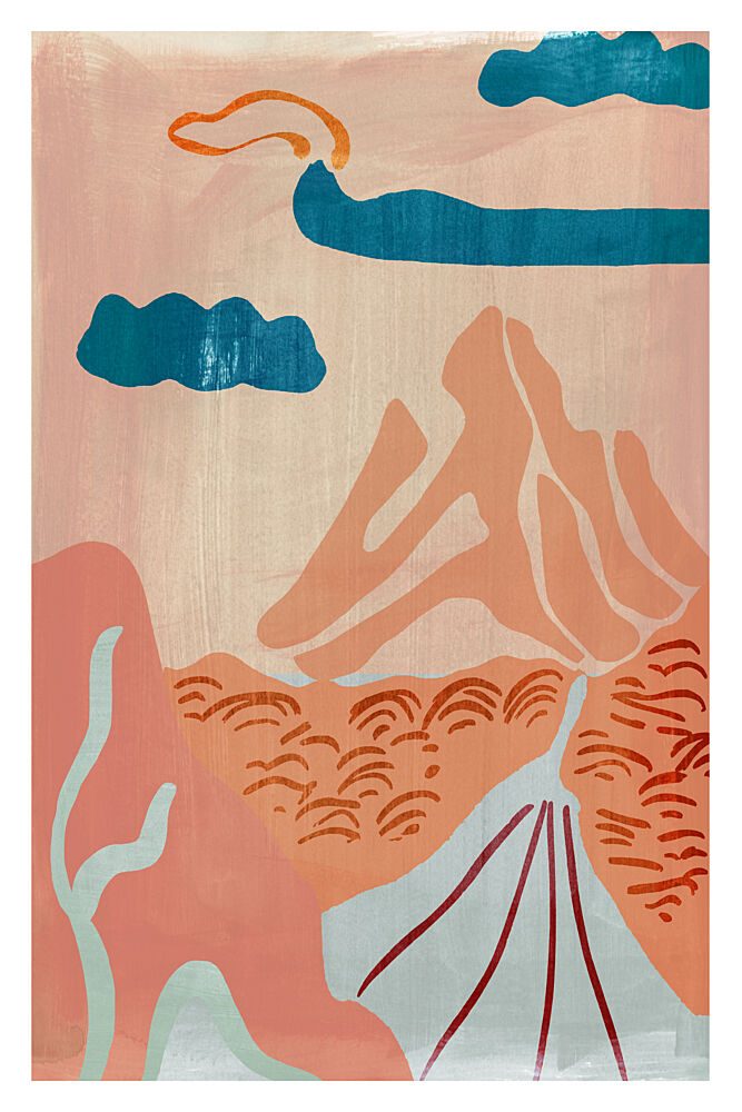 Blush Desert Mountains art print by Casa Cartissi for $57.95 CAD