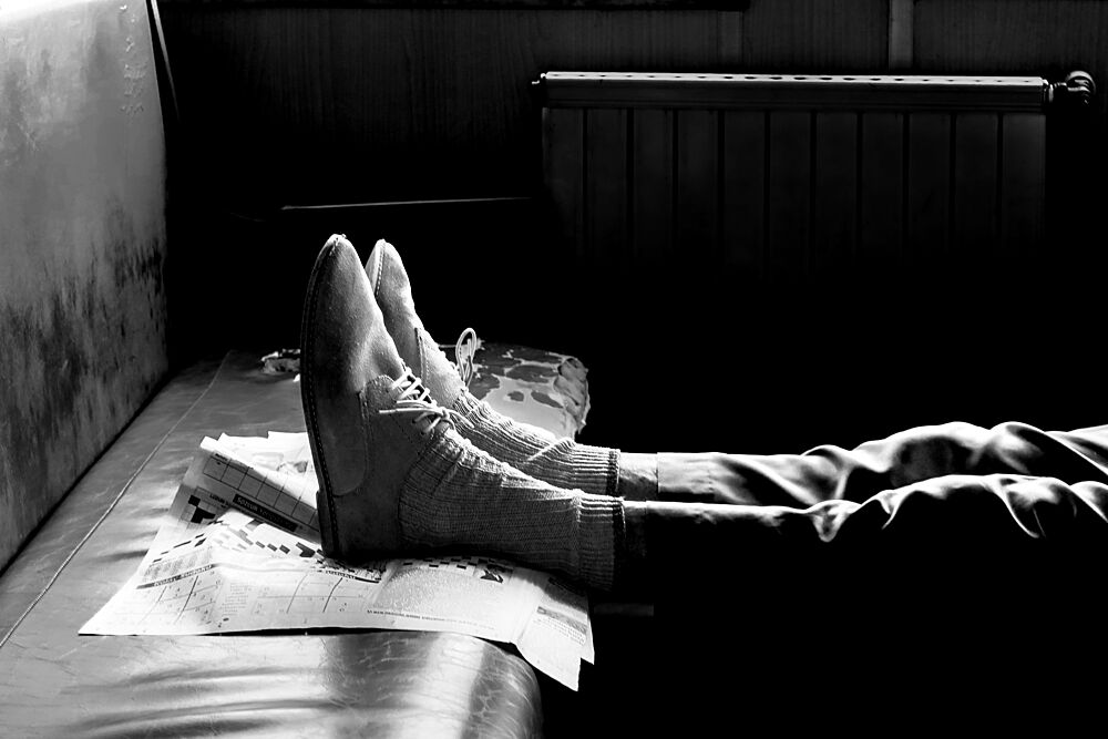 Relaxed Feet at Home art print by Turgan Gurmen for $57.95 CAD
