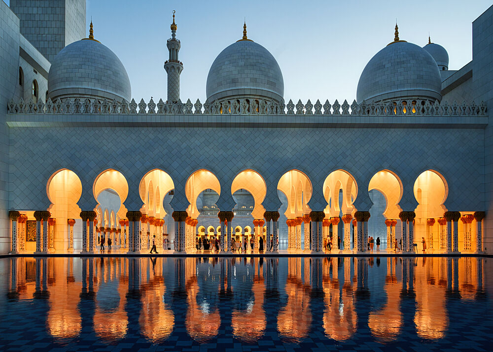 Grand Mosque Reflection art print by Carolina Garcia-Paris for $57.95 CAD
