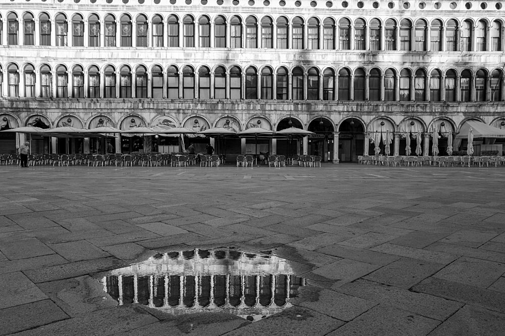 Monochrome Square Reflection art print by Ken Frank for $57.95 CAD