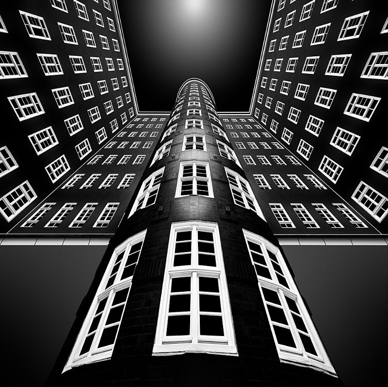 Curved Building Perspective art print by Jordiegeatorrent for $57.95 CAD