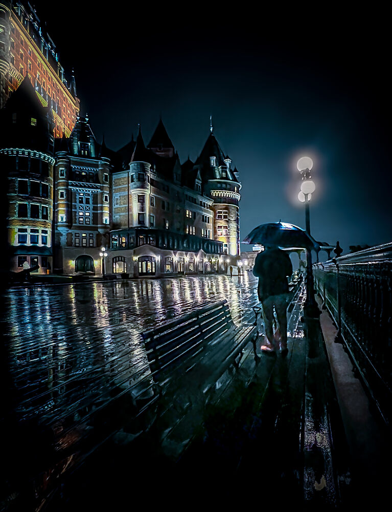 Night City Rain Reflections art print by Jennifer Chen Apa for $57.95 CAD