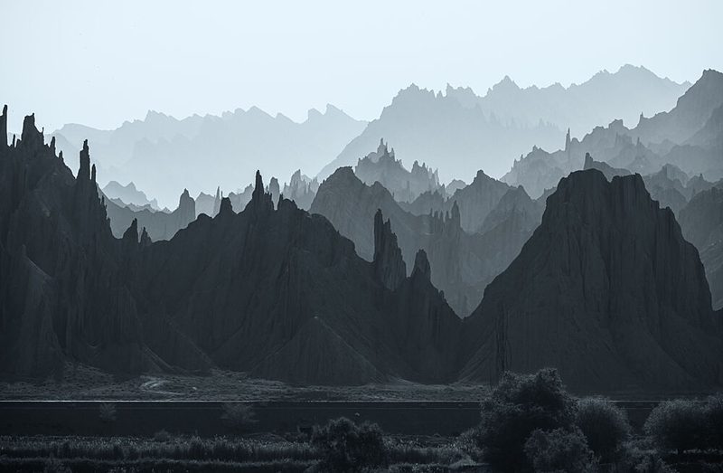 Layered Mountain Haze art print by Yy Db for $57.95 CAD