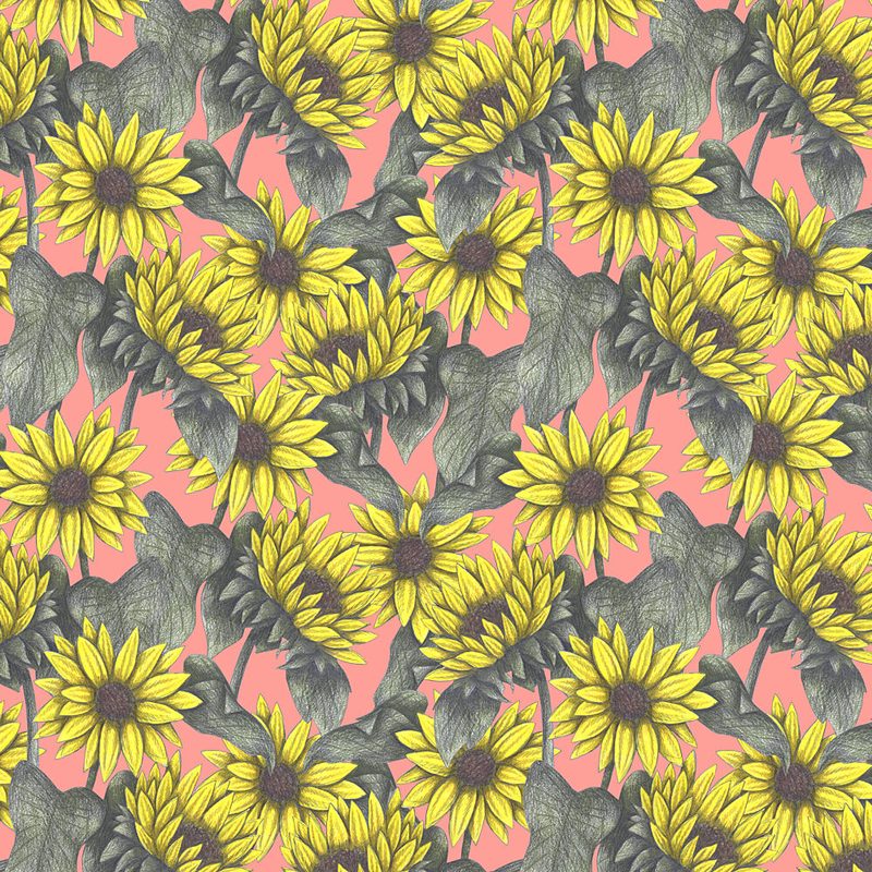 Sunny Floral Pattern art print by Cecilia Battaini for $57.95 CAD