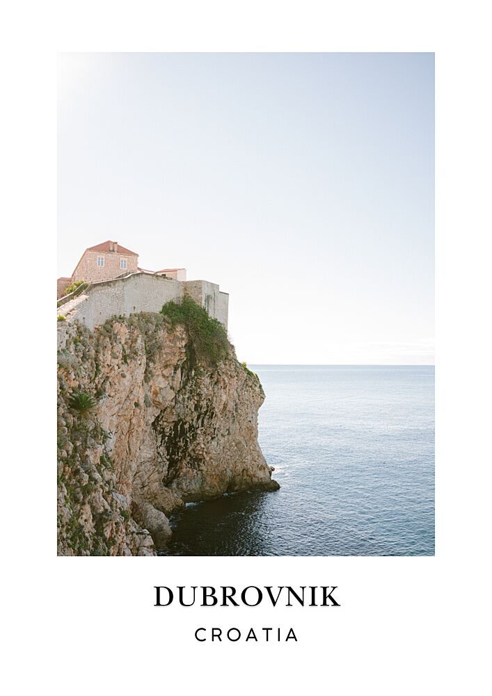 Dubrovnik Travel Poster art print by Raisa Zwart for $57.95 CAD