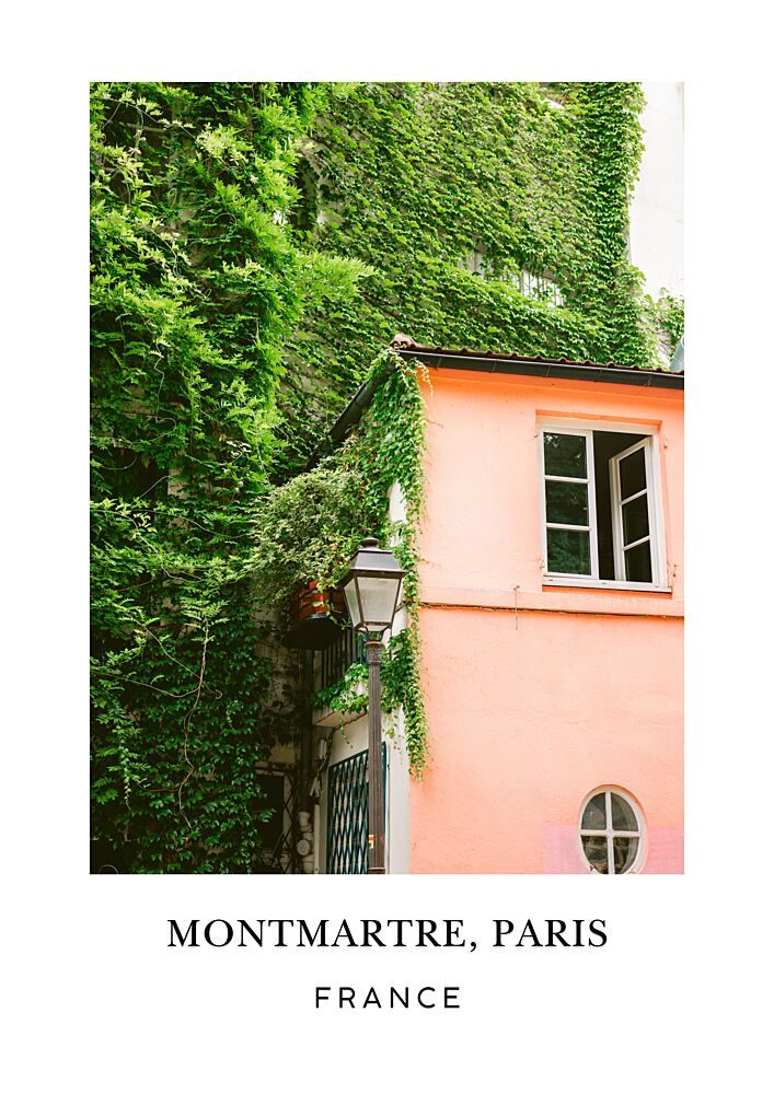 Montmartre Travel Poster art print by Raisa Zwart for $57.95 CAD