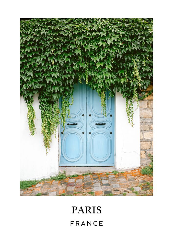 Montmartre Paris Travel Poster art print by Raisa Zwart for $57.95 CAD