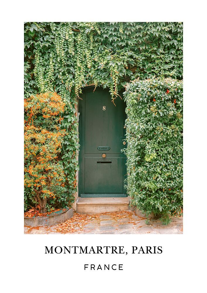 Ivy Door Paris Travel Poster art print by Raisa Zwart for $57.95 CAD