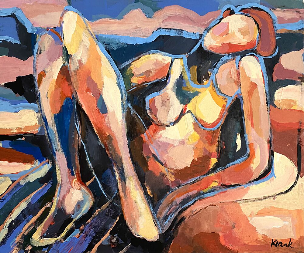 Abstract Female Nude art print by Magdalena Krzak for $57.95 CAD