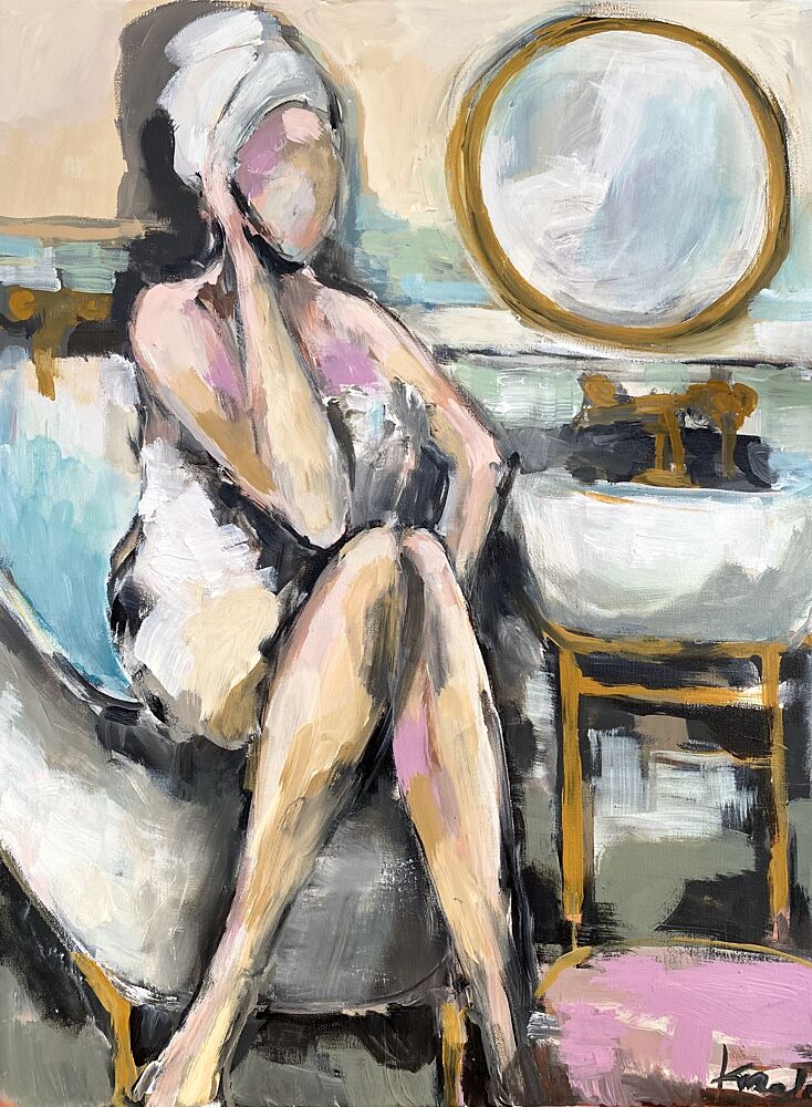 Serene Bath Time art print by Magdalena Krzak for $57.95 CAD