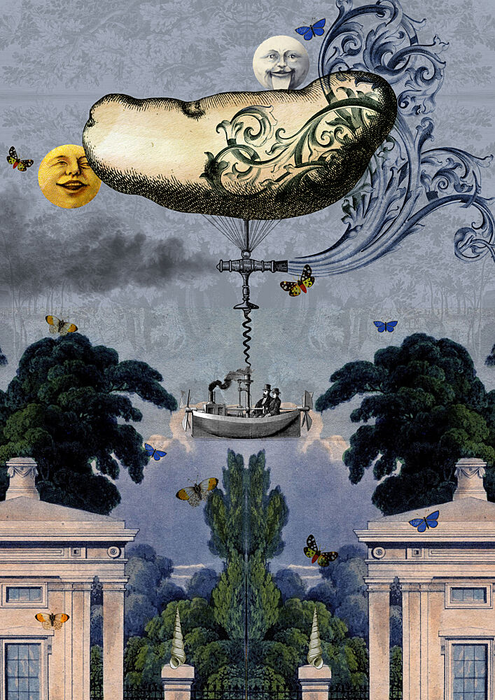 Whimsical Sky Voyage art print by Pascal Bouchet-Spiegel for $57.95 CAD