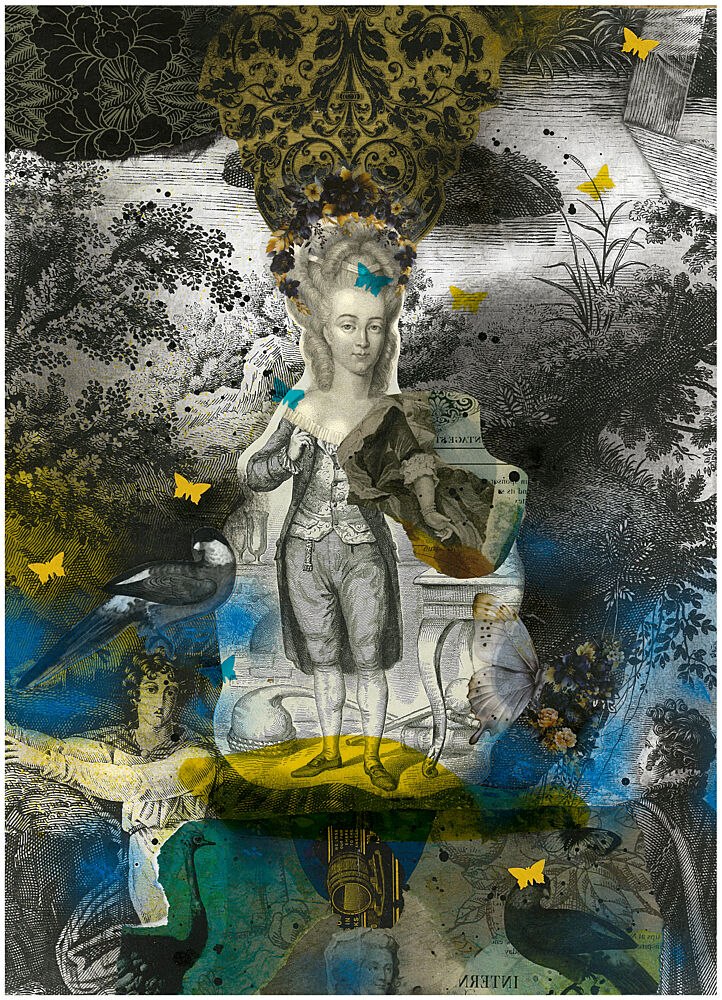 Dreamy Rococo Collage art print by Pascal Bouchet-Spiegel for $57.95 CAD