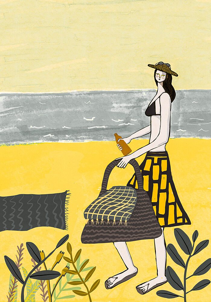 Sunny Beach Walk art print by Sharyn Bursic for $57.95 CAD