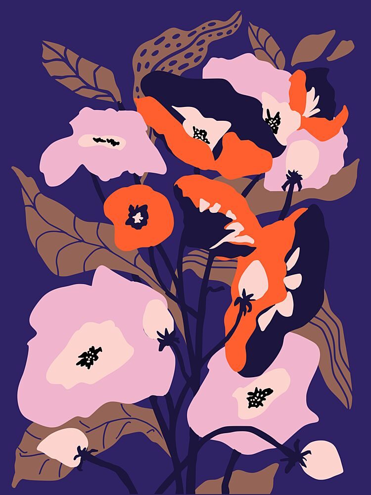 Vibrant Floral Bouquet art print by Annick for $57.95 CAD