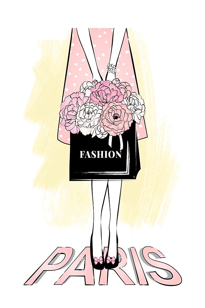 Parisian Fashion Bloom art print by Martina for $57.95 CAD