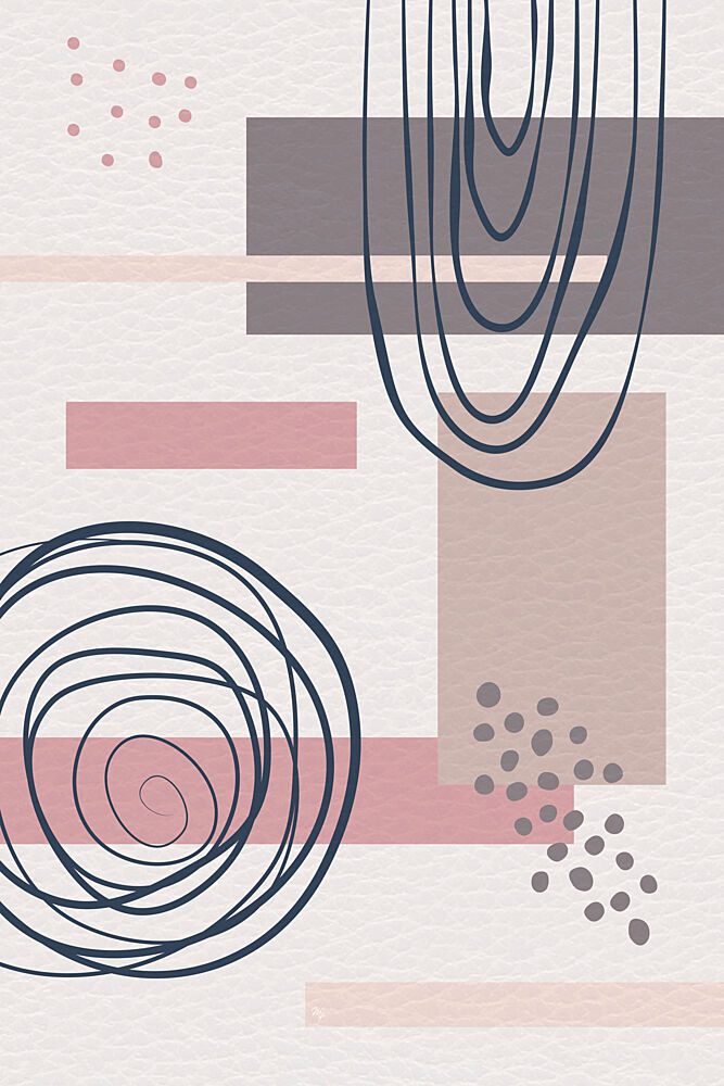 Muted Abstract Forms art print by Martina for $57.95 CAD