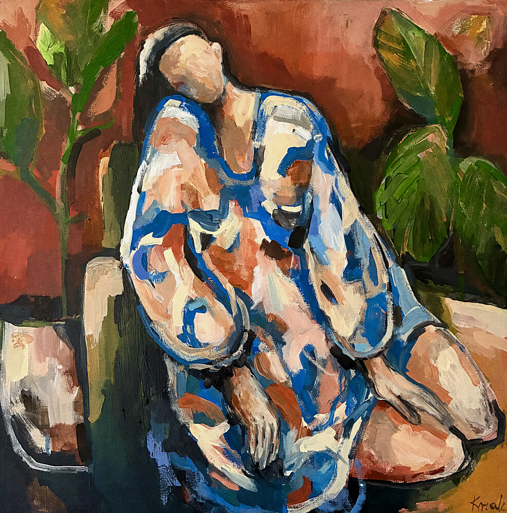 Serene Figure Indoors art print by Magdalena Krzak for $57.95 CAD