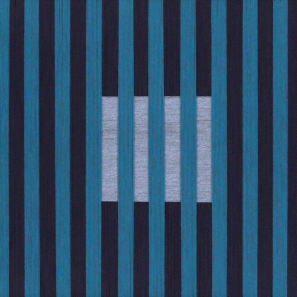 Geometric Blue Illusion art print by Amanda Mclaurin for $57.95 CAD