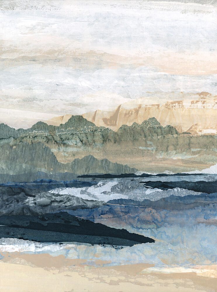 Muted Mountain Reflection art print by Lara Eckerman for $57.95 CAD