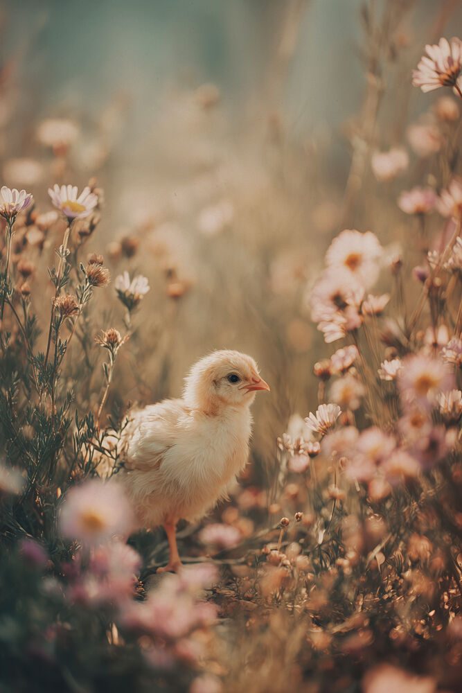 Happy Chick art print by Treechild for $57.95 CAD