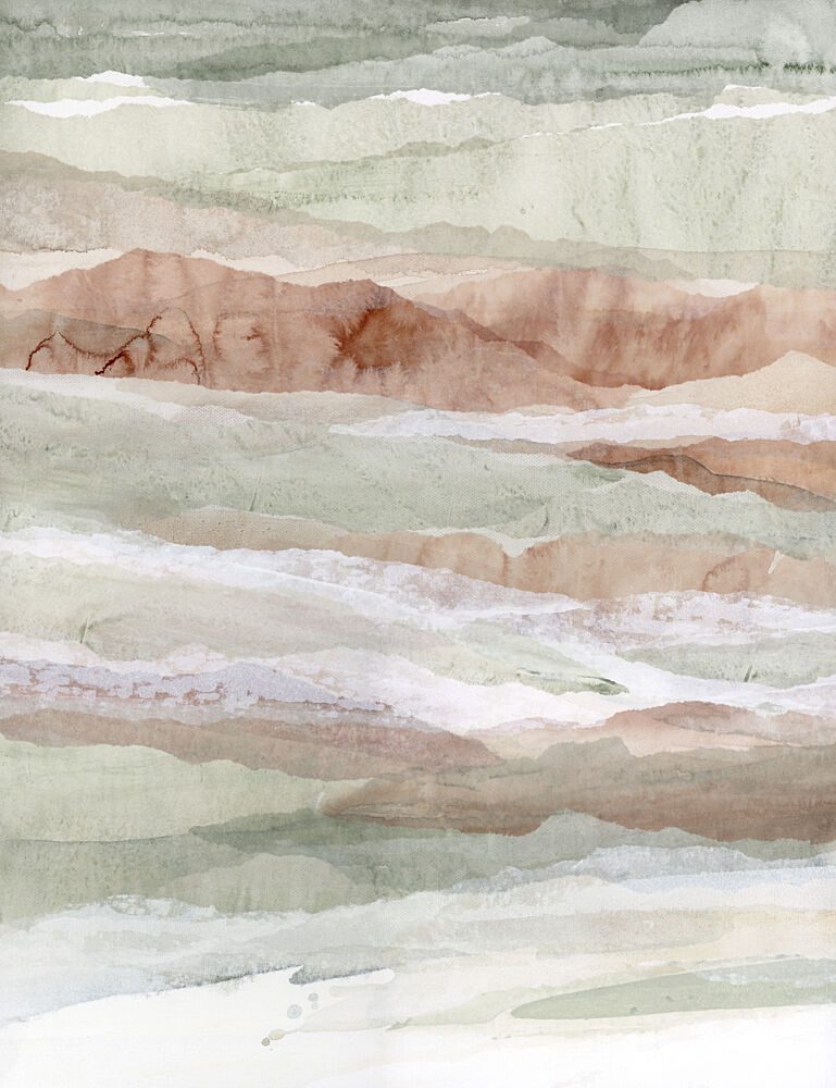 Muted Mountain Layers art print by Lara Eckerman for $57.95 CAD