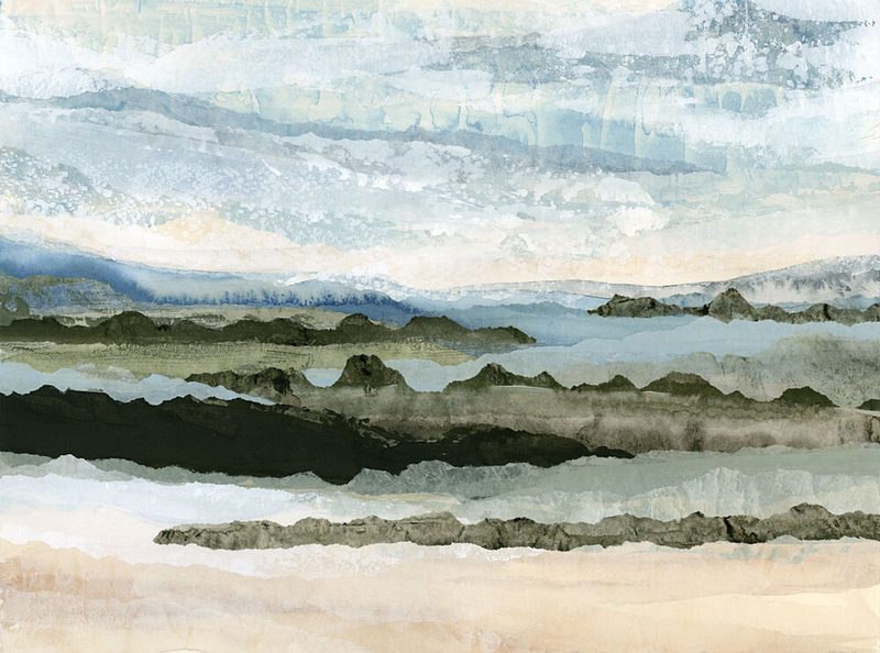 Serene Coastal Abstract art print by Lara Eckerman for $57.95 CAD