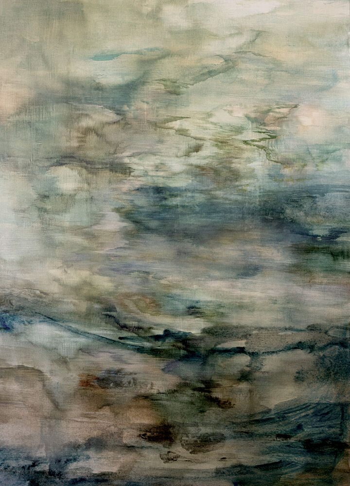 Misty Abstract Landscape art print by Gemma Bardot for $57.95 CAD