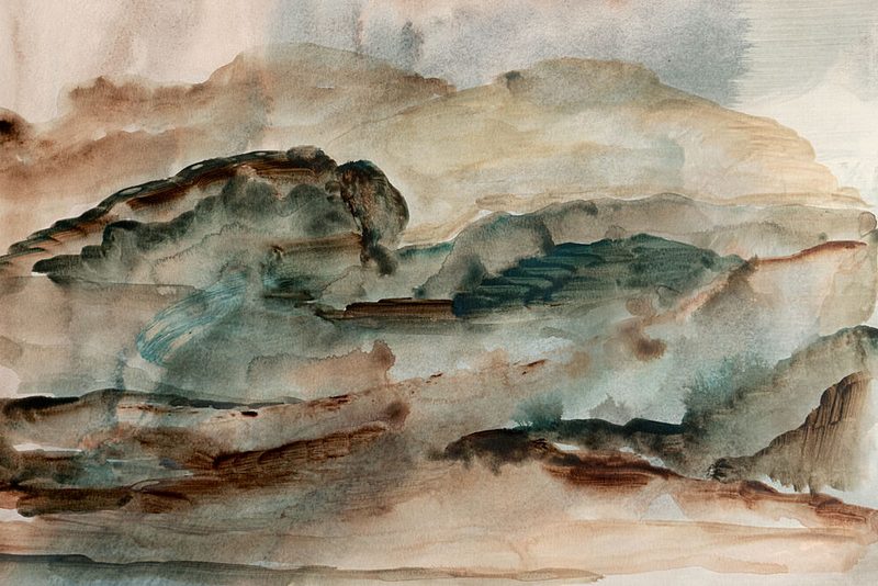 Misty Mountain Layers art print by Gemma Bardot for $57.95 CAD