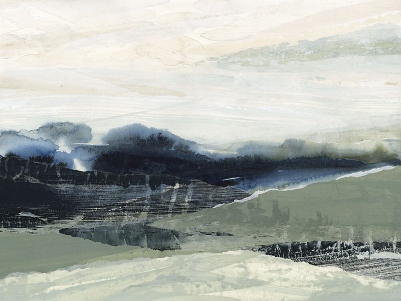 Serene Abstract Landscape art print by Lara Eckerman for $57.95 CAD
