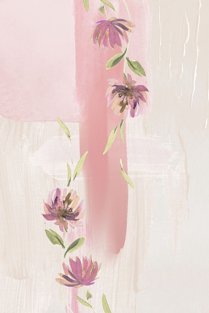 Soft Floral Cascade art print by Sally Ann Moss for $57.95 CAD