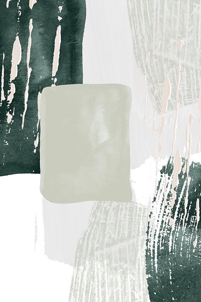 Abstract Green Blocks art print by Sally Ann Moss for $57.95 CAD