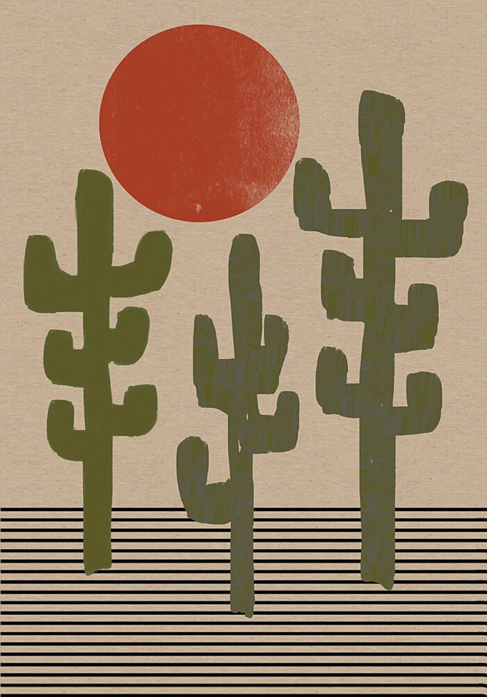 Southwestern Landscape No. 1 art print by The Miuus Studio for $57.95 CAD