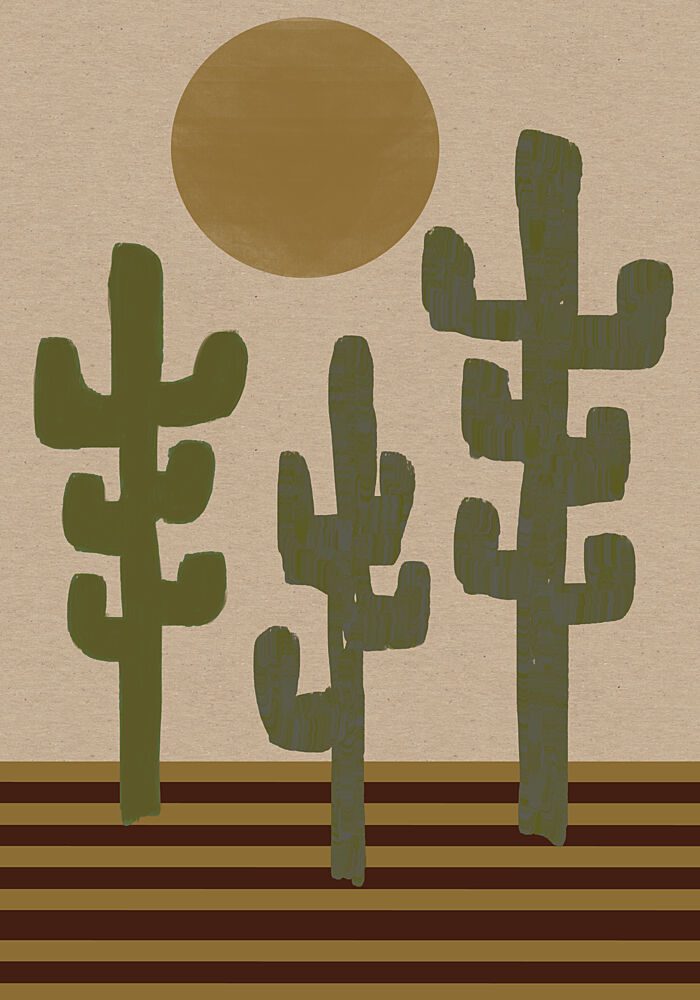 Southwestern Landscape No.3 art print by The Miuus Studio for $57.95 CAD