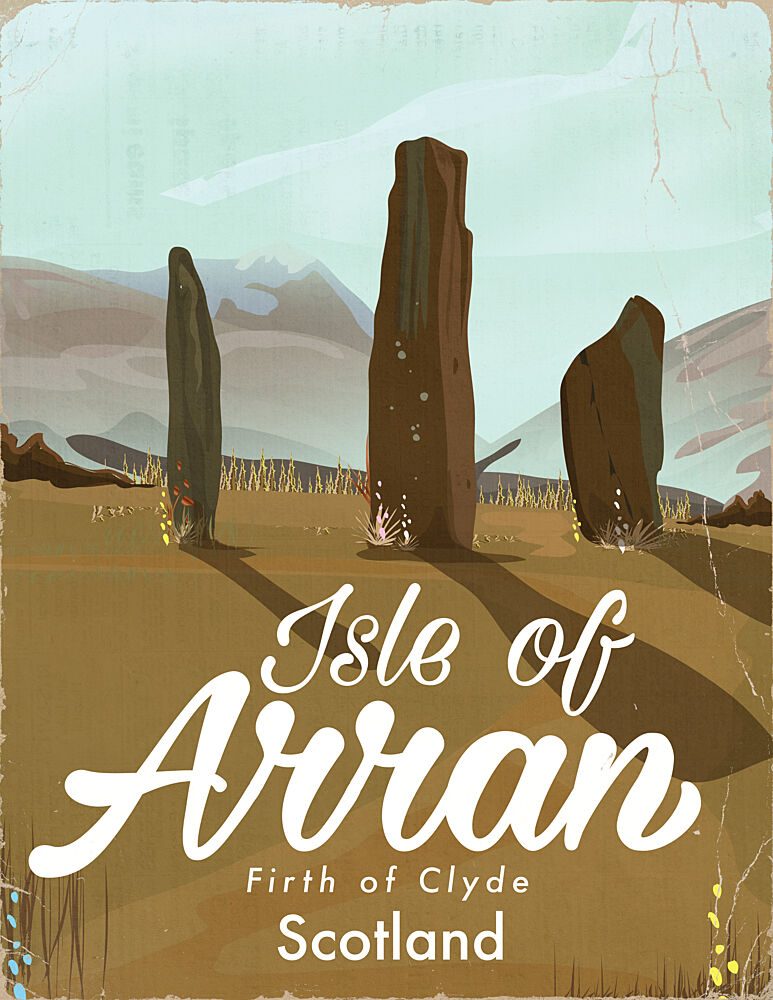 Arran Standing Stones Scotland art print by Nicholas for $57.95 CAD