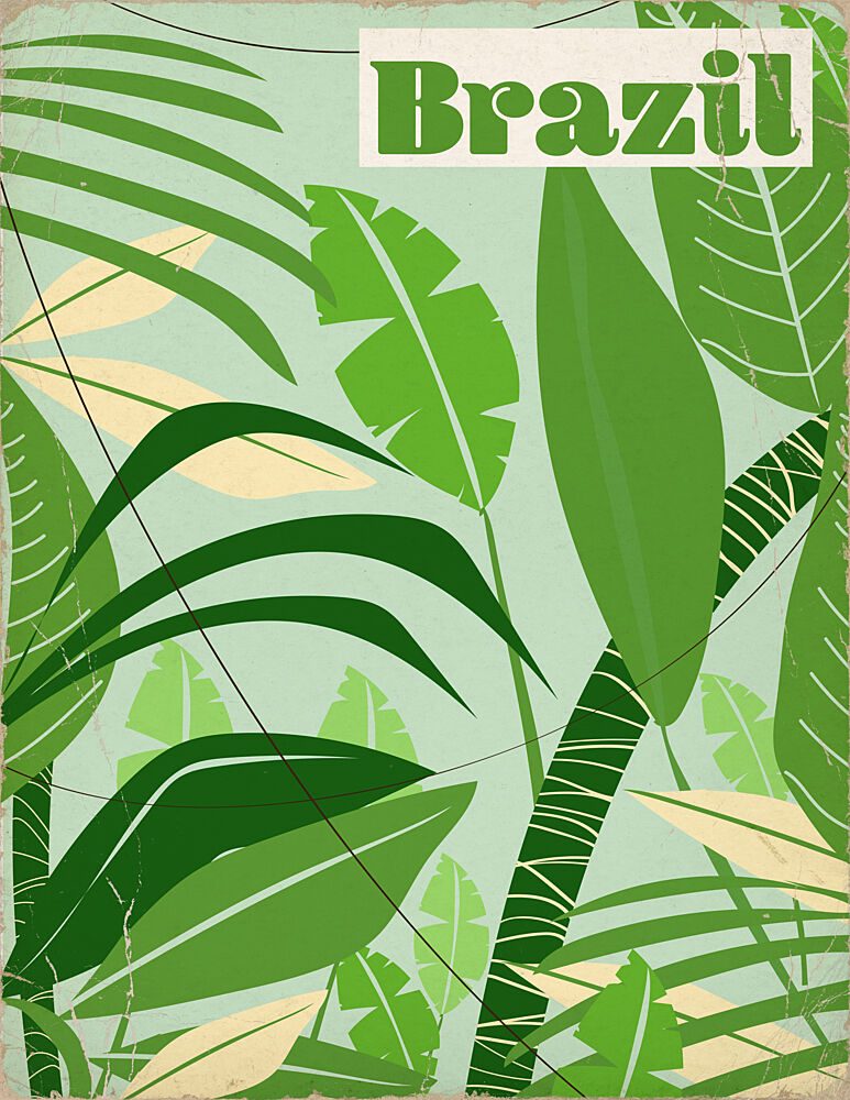 Vintage Brazil Jungle art print by Nicholas for $57.95 CAD