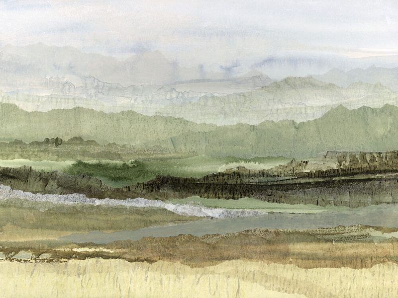 Misty Green Valley art print by Lara Eckerman for $57.95 CAD