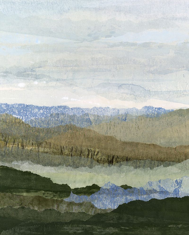 Layered Mountain Serenity art print by Lara Eckerman for $57.95 CAD