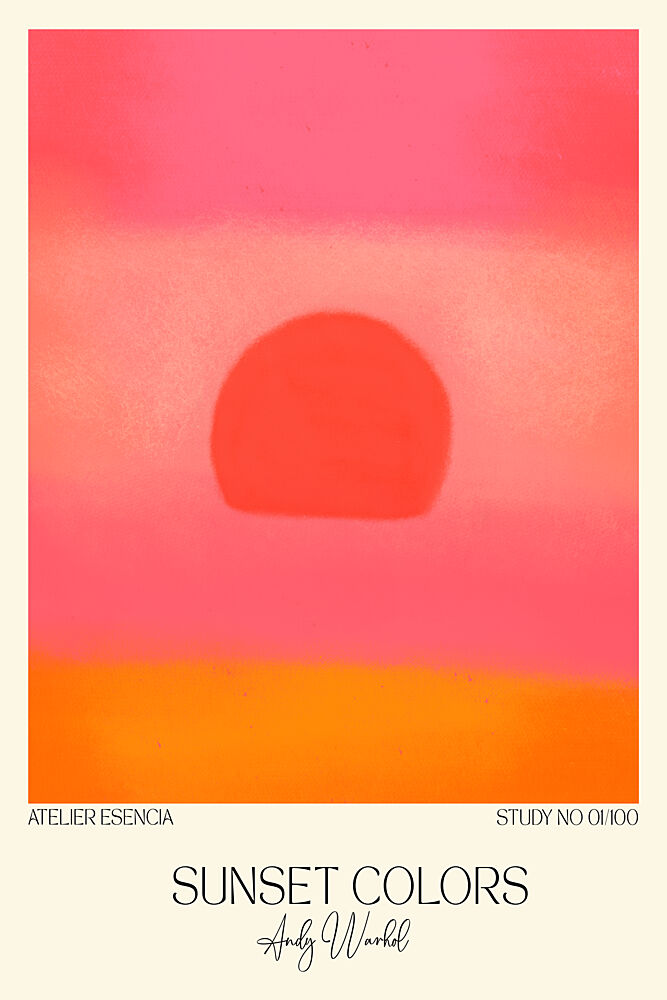 Sunsetcolorsno01 art print by Treechild for $57.95 CAD