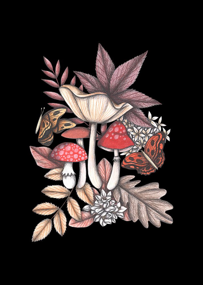 Whimsical Forest Gathering art print by Cecilia Battaini for $57.95 CAD