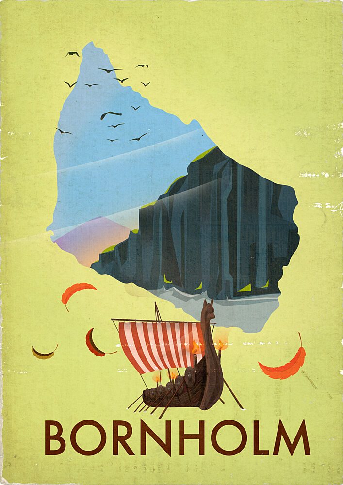 Bornholm Viking Island Adventure art print by Nicholas for $57.95 CAD