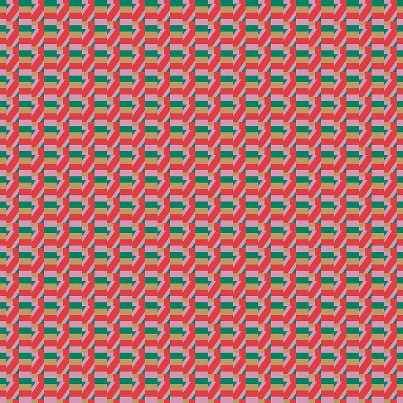 Vibrant Geometric Pattern art print by Little Dean for $57.95 CAD