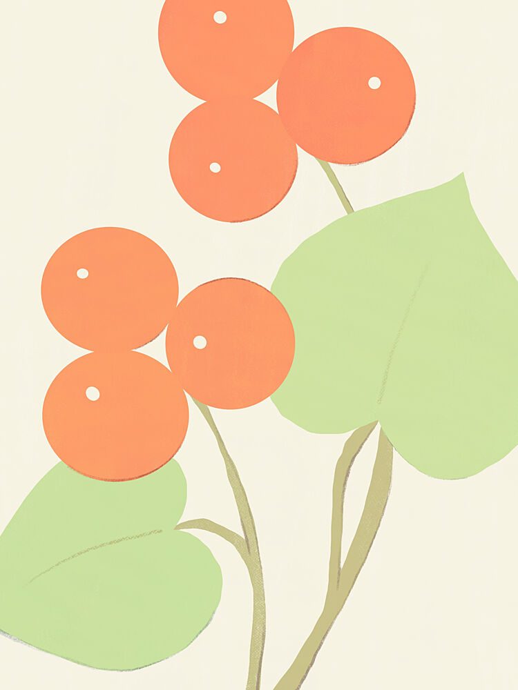 Vibrant Botanical Berries art print by Little Dean for $57.95 CAD