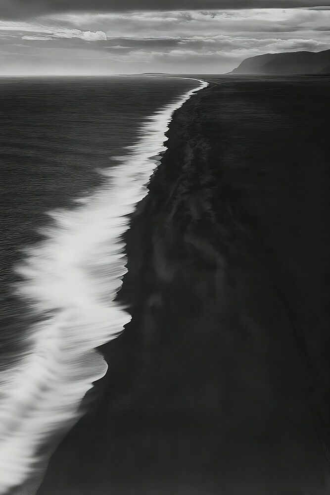 Long Exposure Black Beach art print by X-FlyingKN for $57.95 CAD