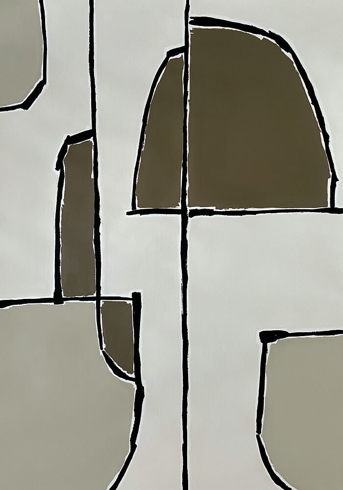 Neutral Geometric Forms art print by Andrea Reichhart for $57.95 CAD